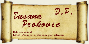 Dušana Proković vizit kartica
